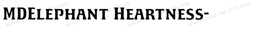 MDElephant Heartness字体转换